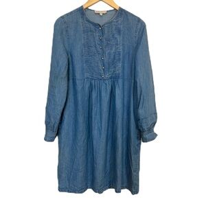 Paul & Joe‎ Sister Chambray Blue Denim Batignole Dress Women’s Sz 8 US